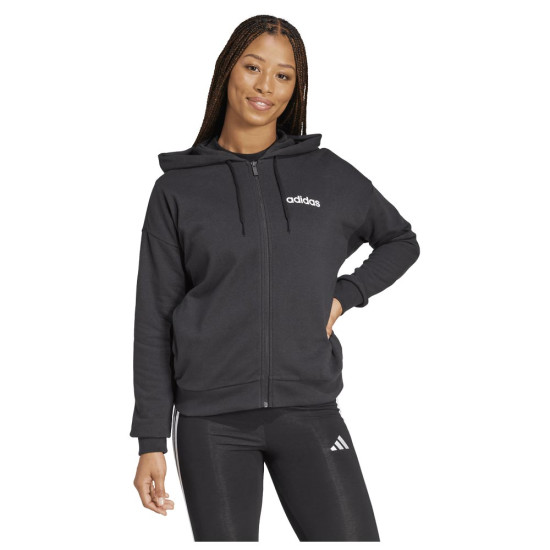Adidas Γυναικεία ζακέτα Essentials Linear Full-Zip French Terry Hoodie